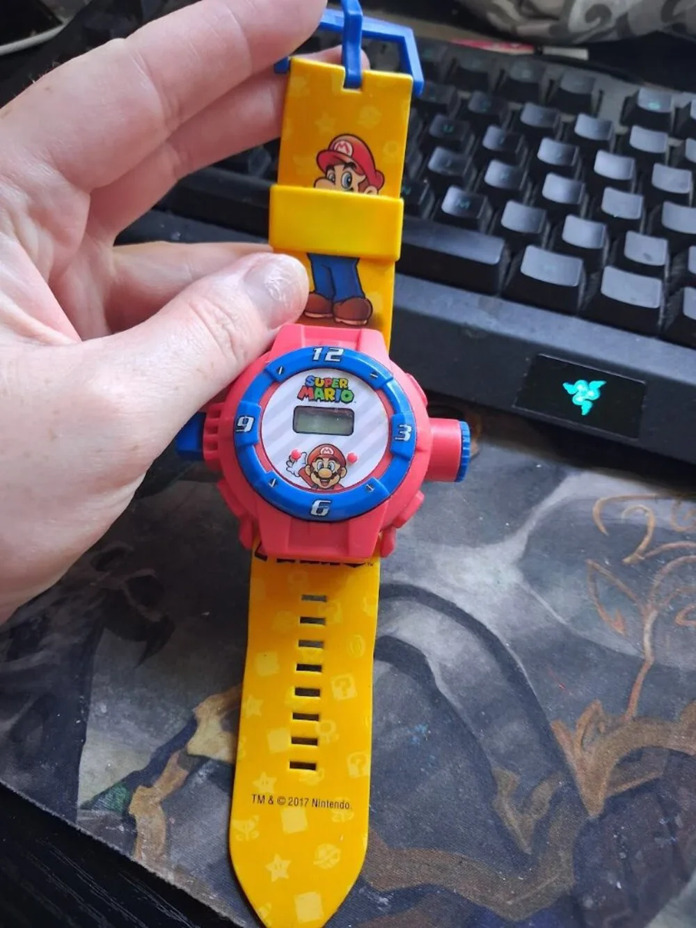 Super Mario Digital watch **needs battery**
